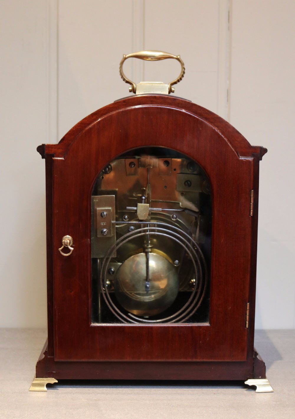 English mahogany Bracket Clock (England, 1900) View VI