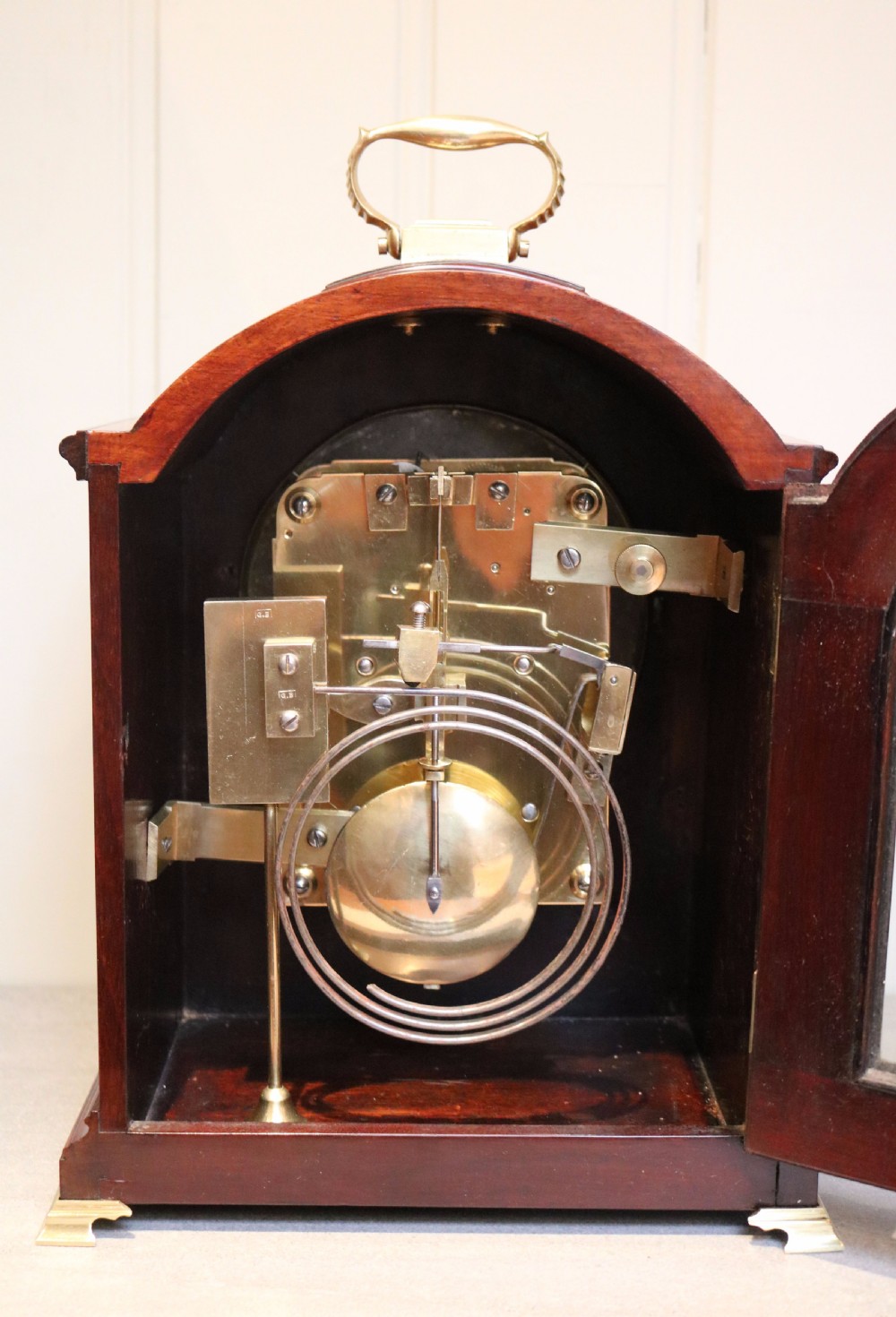 English mahogany Bracket Clock (England, 1900) View VII