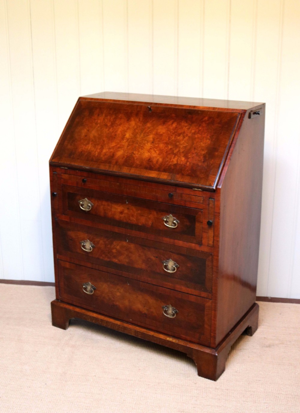 Burr Walnut Bureau View VIII