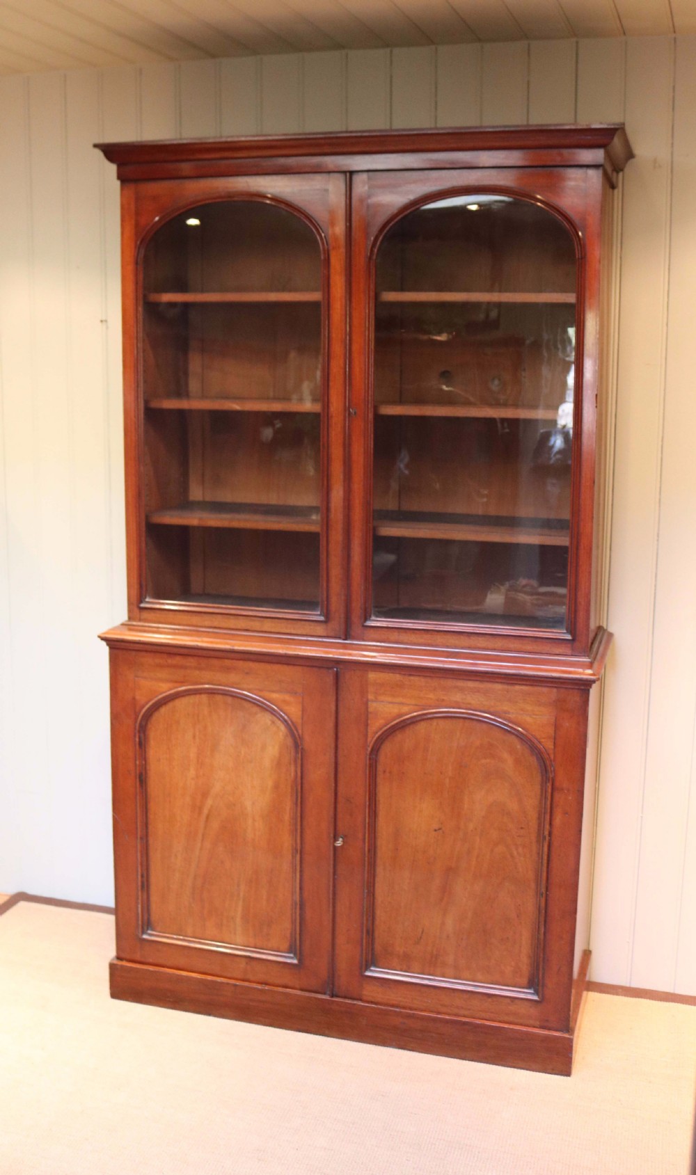 Mahogany Cabinet Bookcase View II