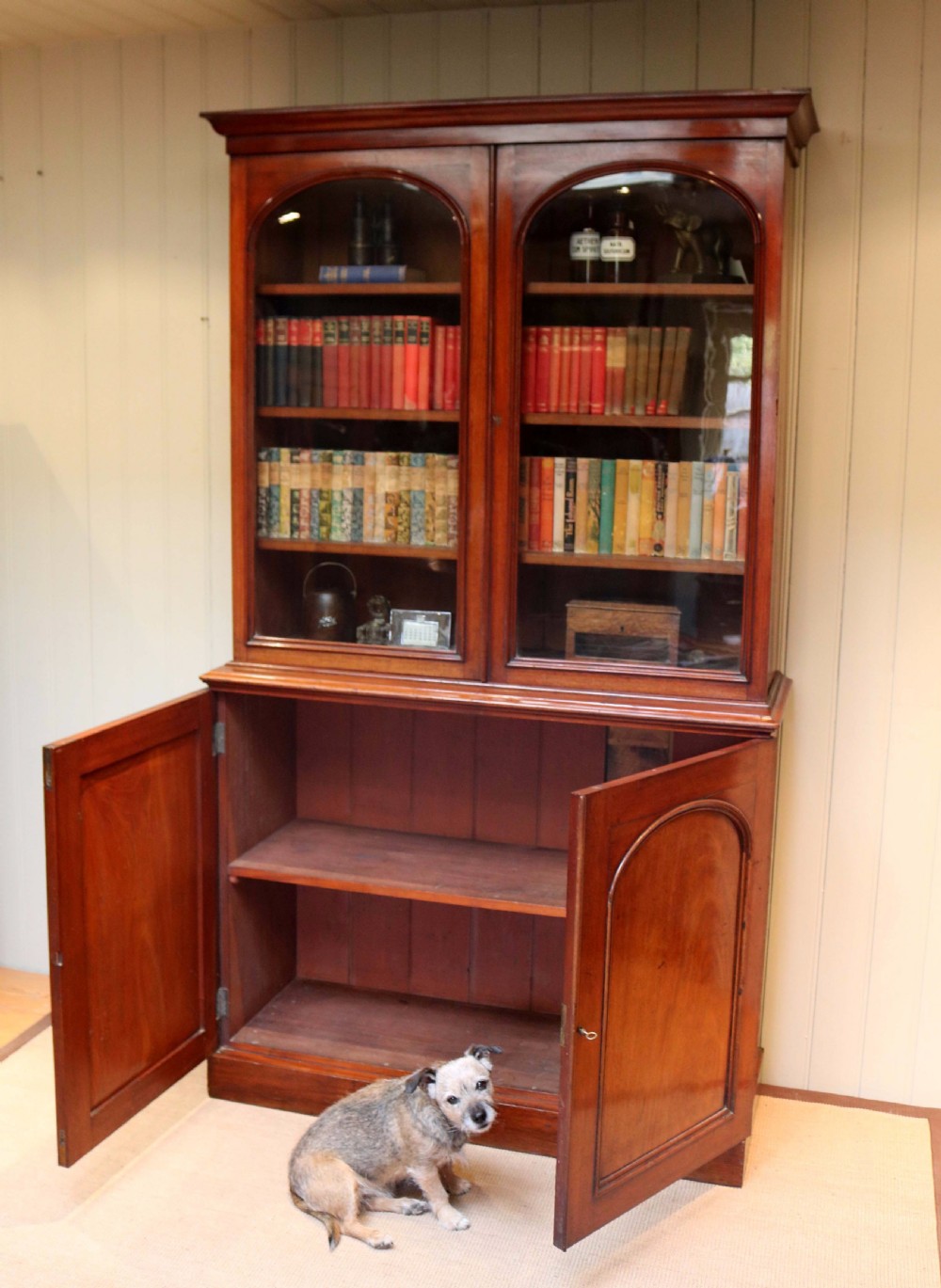 Mahogany Cabinet Bookcase View VII