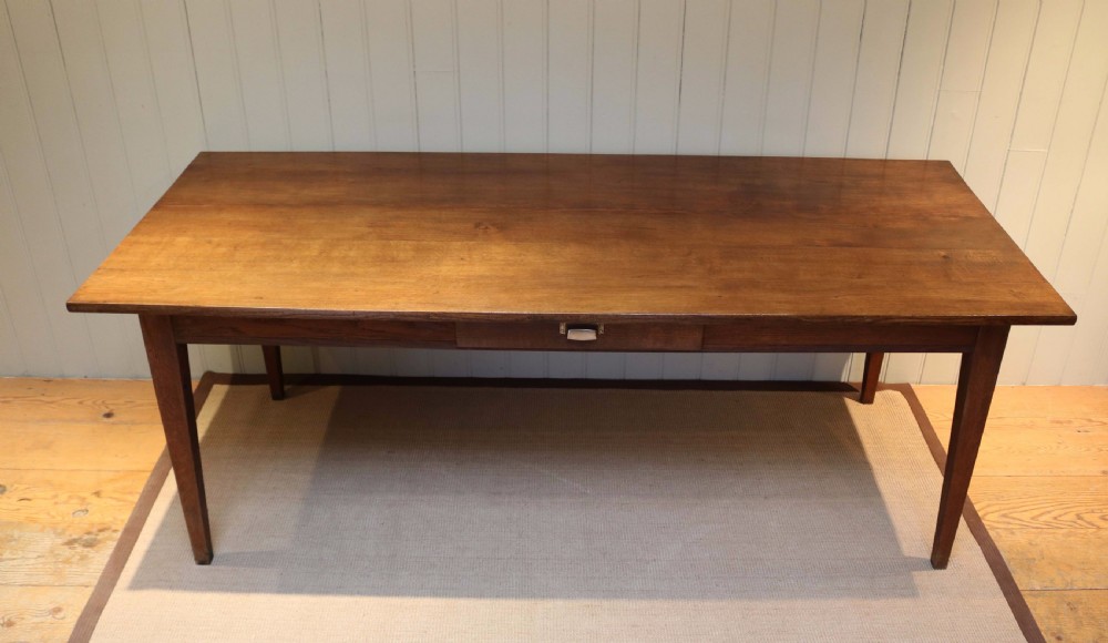 French Oak Farmhouse Table View V