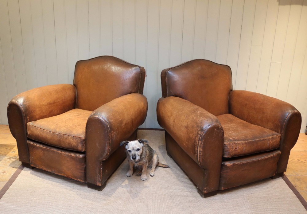 Art Deco  Leather Armchair ( Pair available) View VI