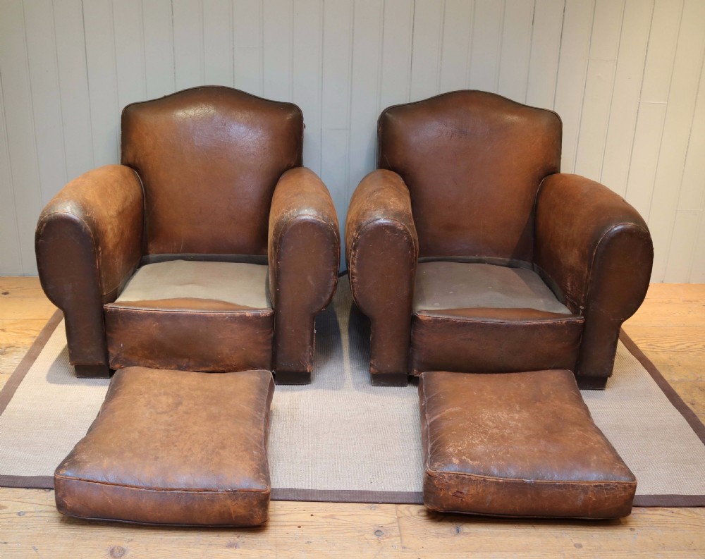 Art Deco  Leather Armchair ( Pair available) View VIII