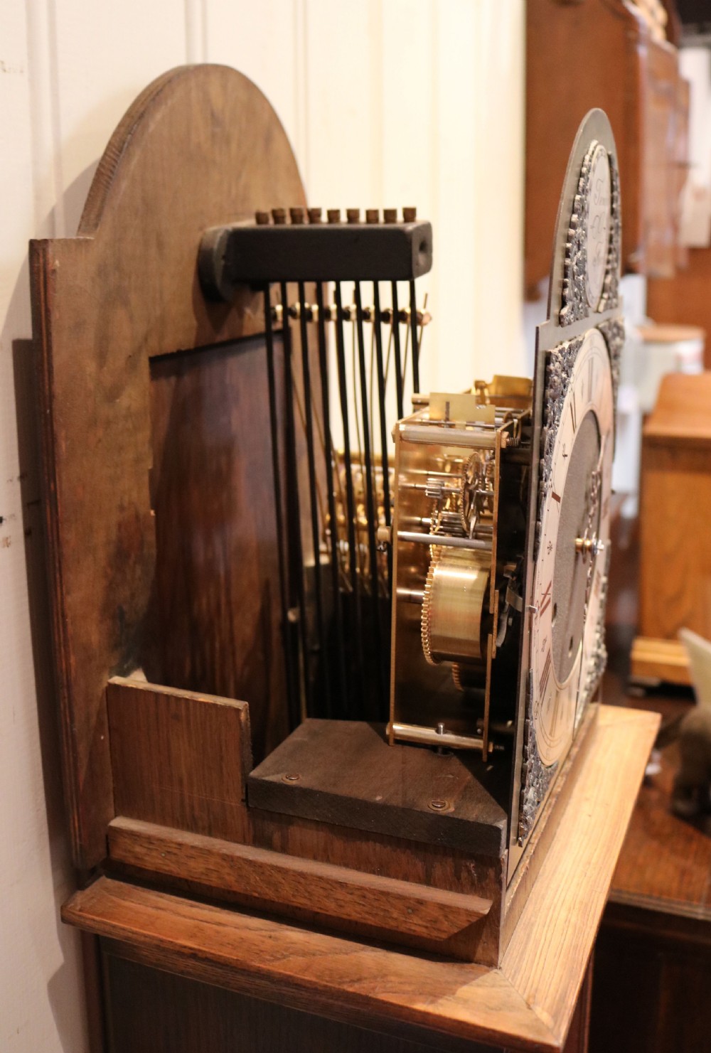 Oak Westminster And Whittington Chime Grandmother Clock View III