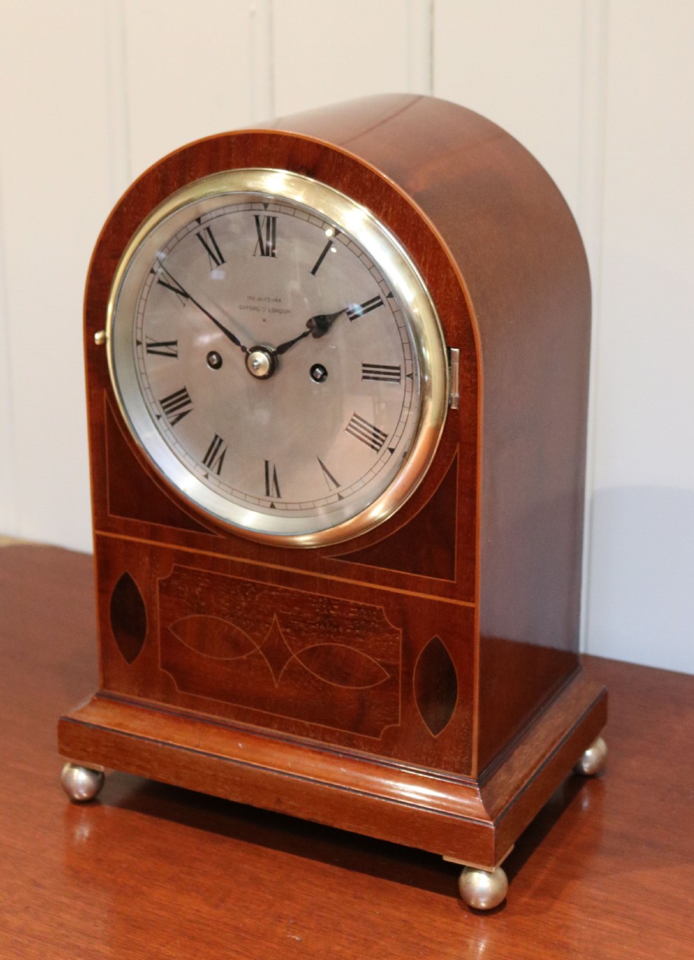 Late 19th Century Twin Fusee bracket Clock (England, c. 1890) View II