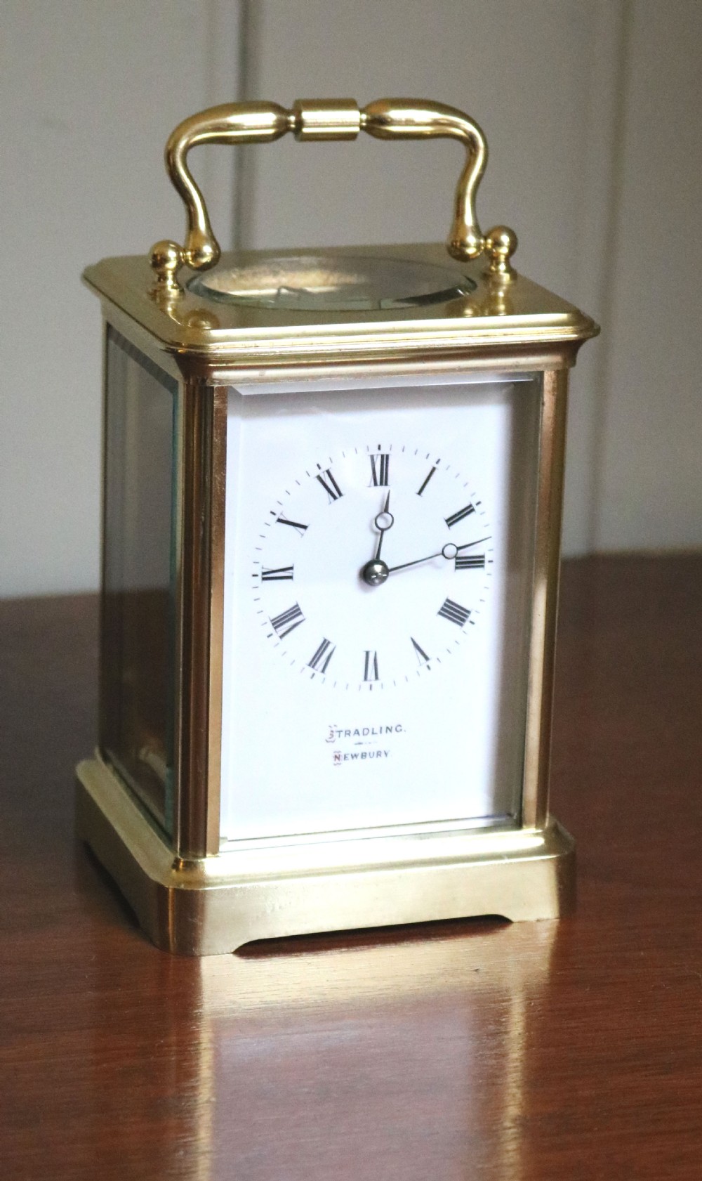 Large Timepiece Brass Carriage Clock (France, c. 1870)