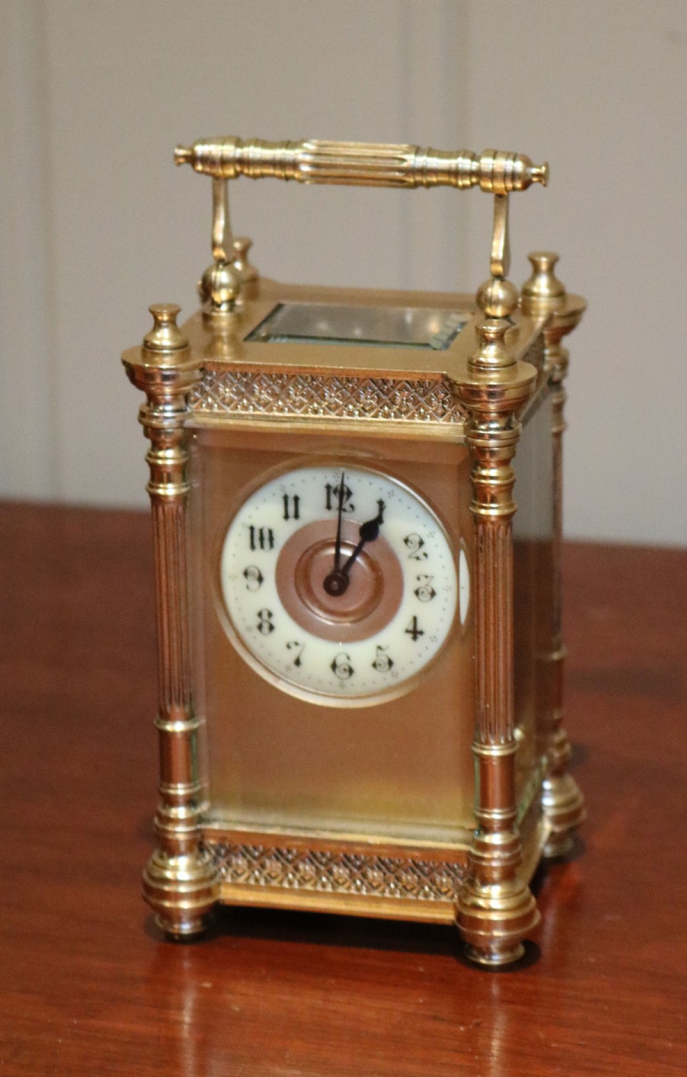 Edwardian Decorative Timepiece Carriage Clock (France, c. 1905)