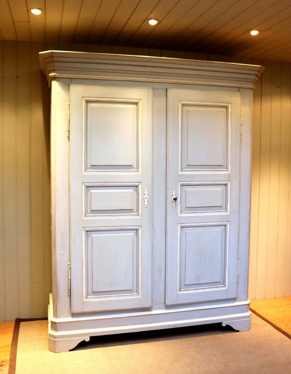 Large Continental Painted Breakdown Wardrobe  View II
