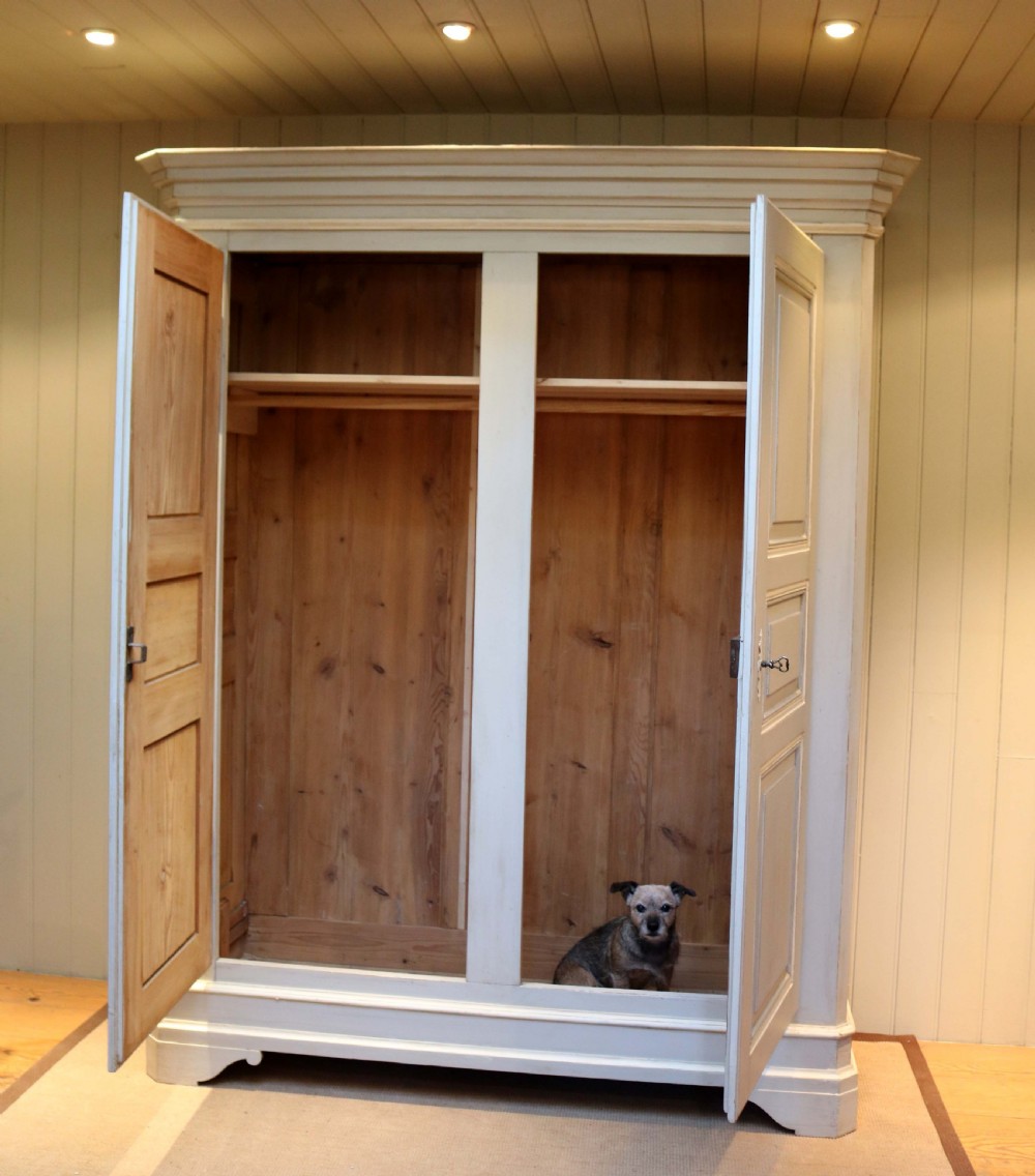Large Continental Painted Breakdown Wardrobe  View III