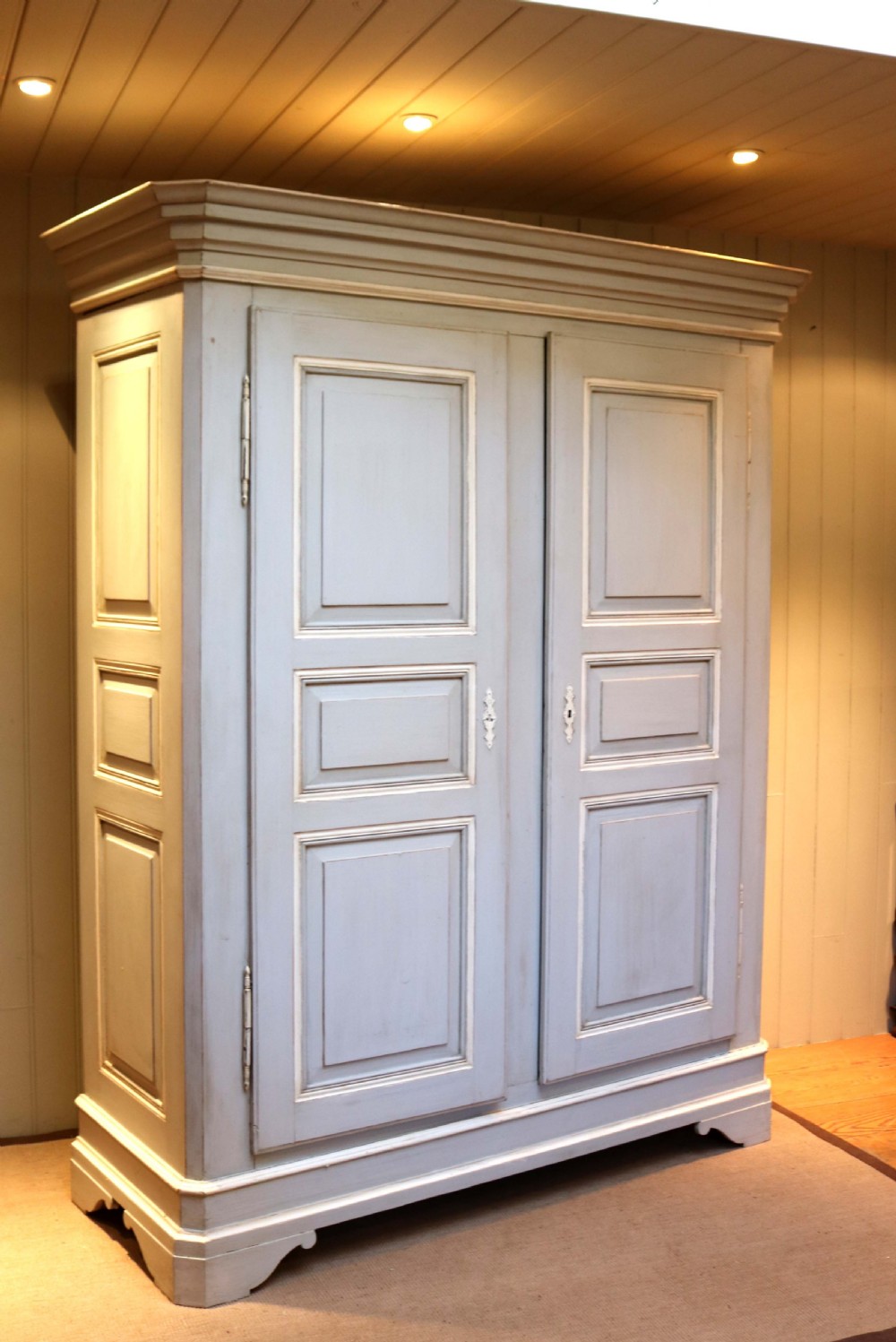 Large Continental Painted Breakdown Wardrobe  View IV