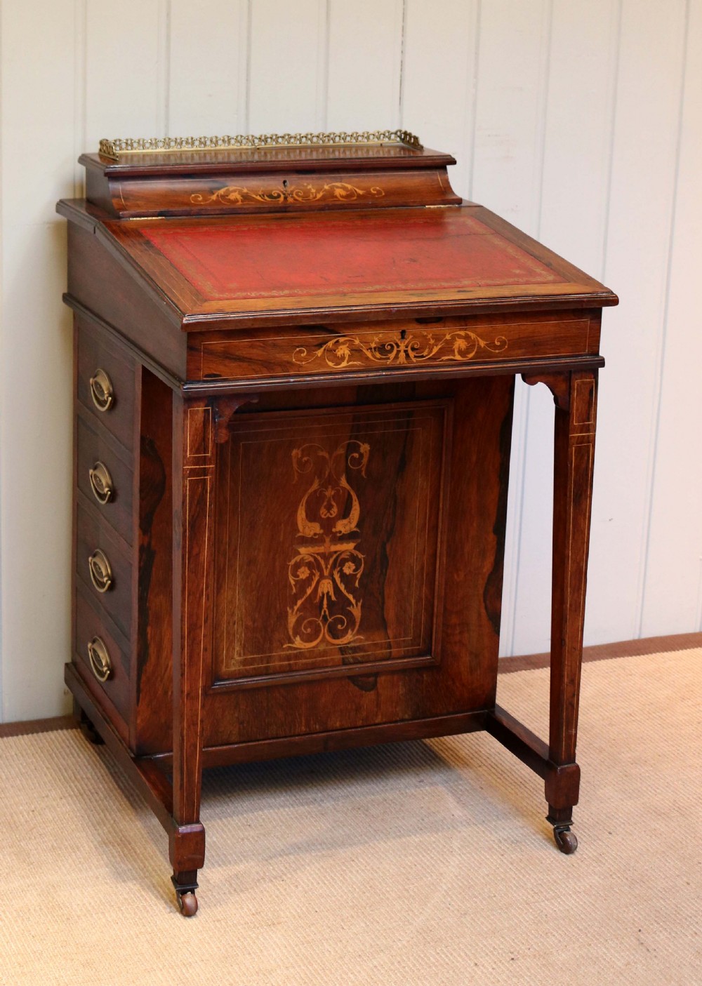 Late Victorian Rosewood Davenport 