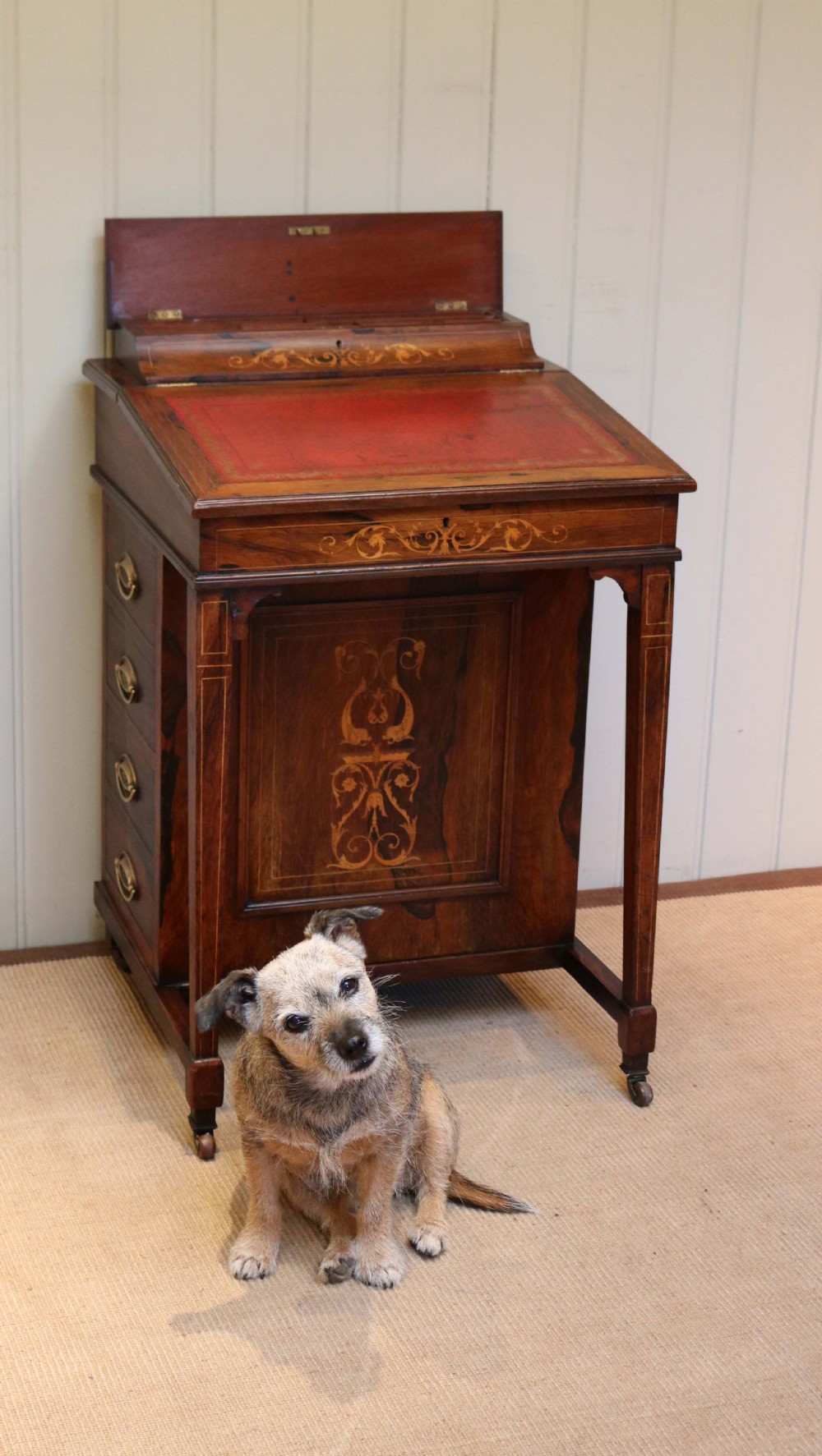 Late Victorian Rosewood Davenport  View III