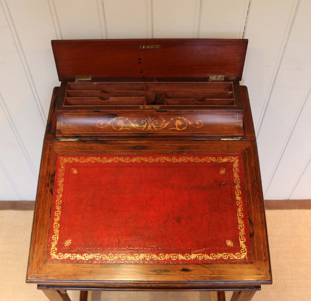 Late Victorian Rosewood Davenport  View IV