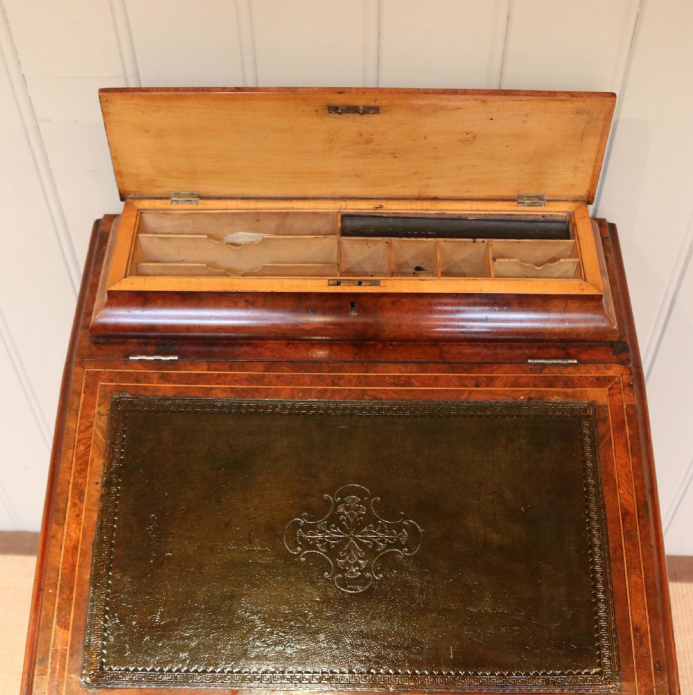 Victorian Burr Walnut Davenport View III