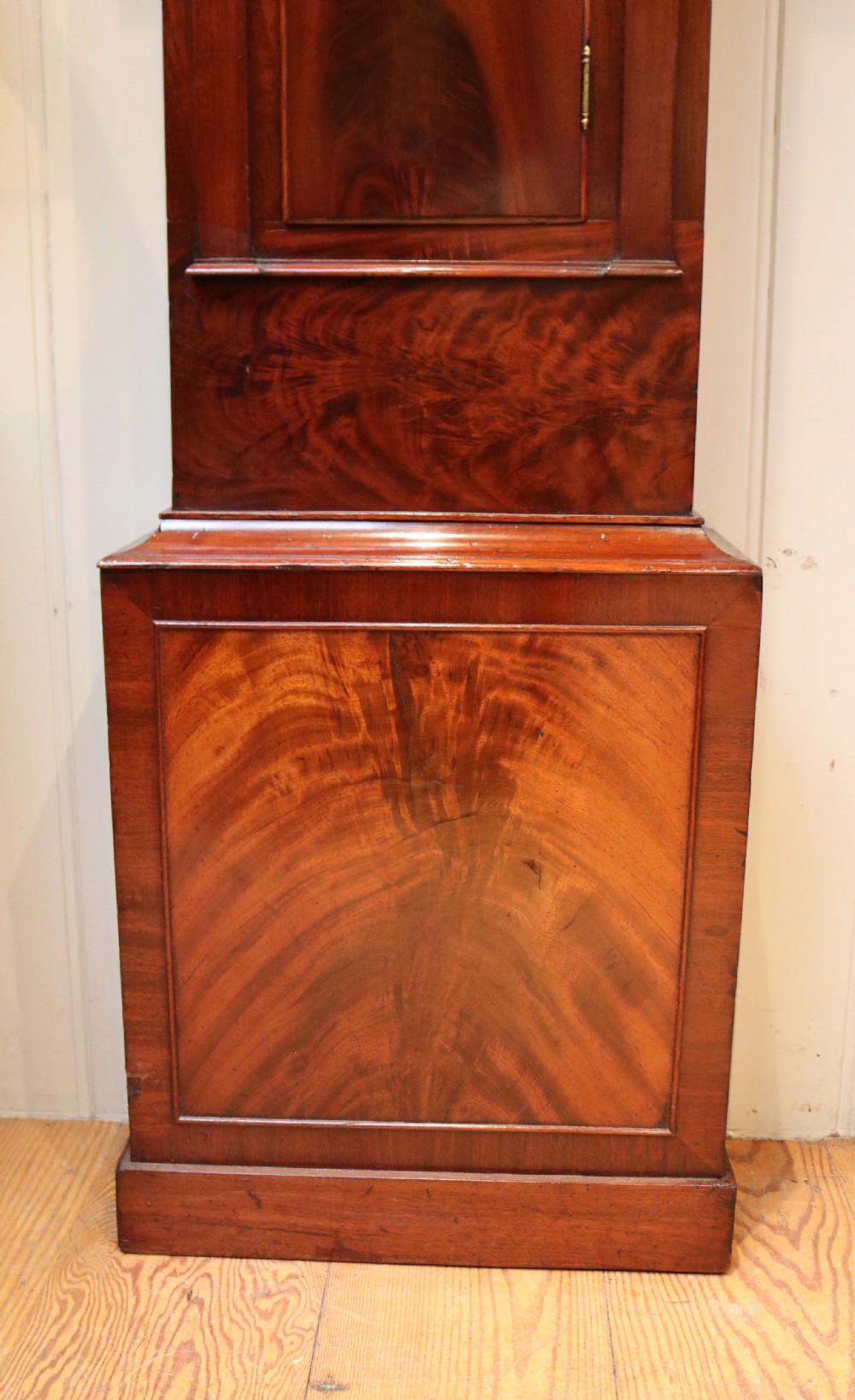 Scottish Mahogany Drumhead Longcase Clock (Scotland, c. 1840) View V