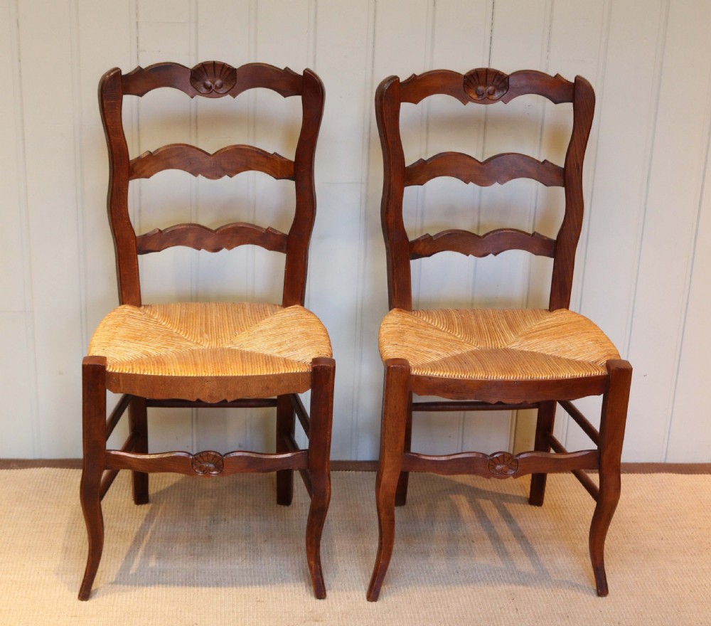 Set Of Six Beech Wood Dining Chairs View II