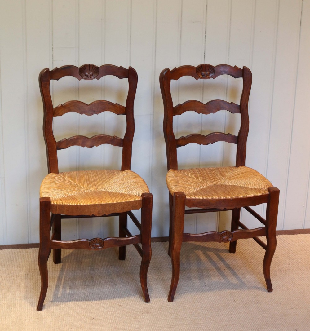 Set Of Six Beech Wood Dining Chairs View IV