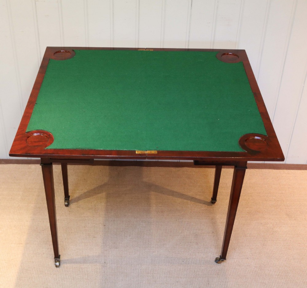 Mahogany Writing Desk Table (English, c. 1890) View VIII