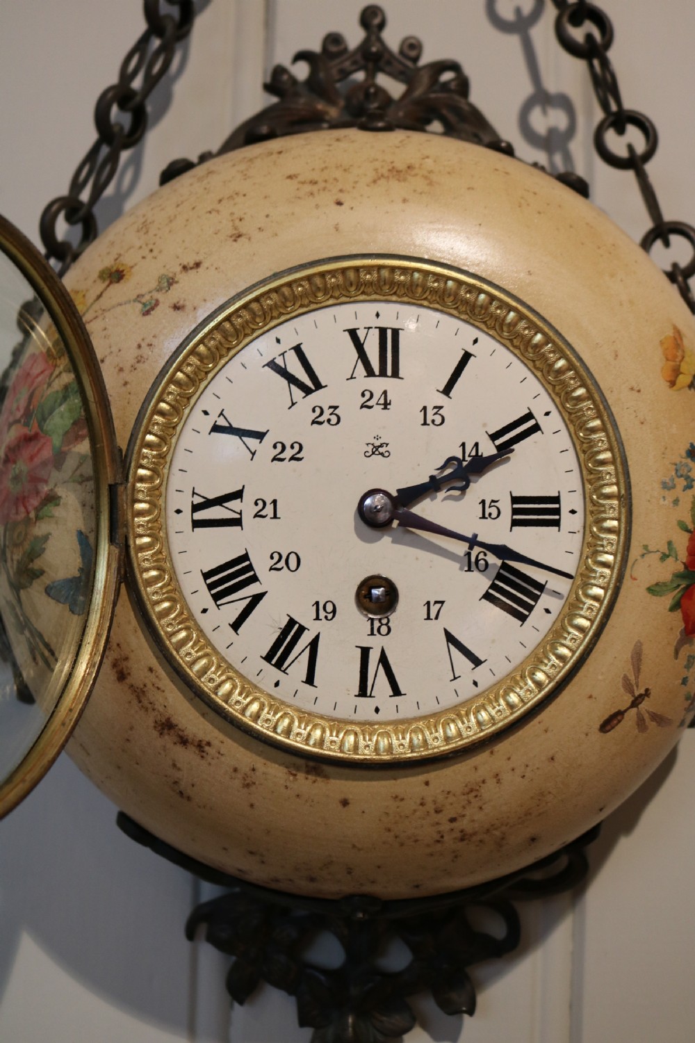 French Toleware Wall Clock (France, c. 1890) View IV