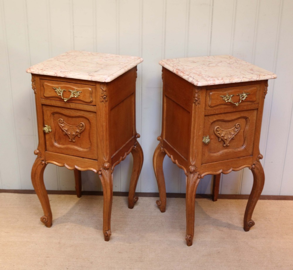 Pair Of French Oak Bedside Cabinets View IV