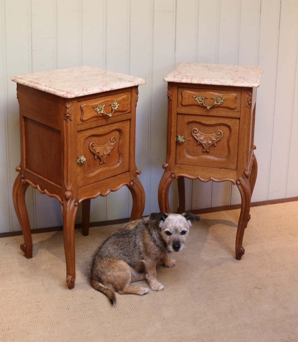 Pair Of French Oak Bedside Cabinets View VII