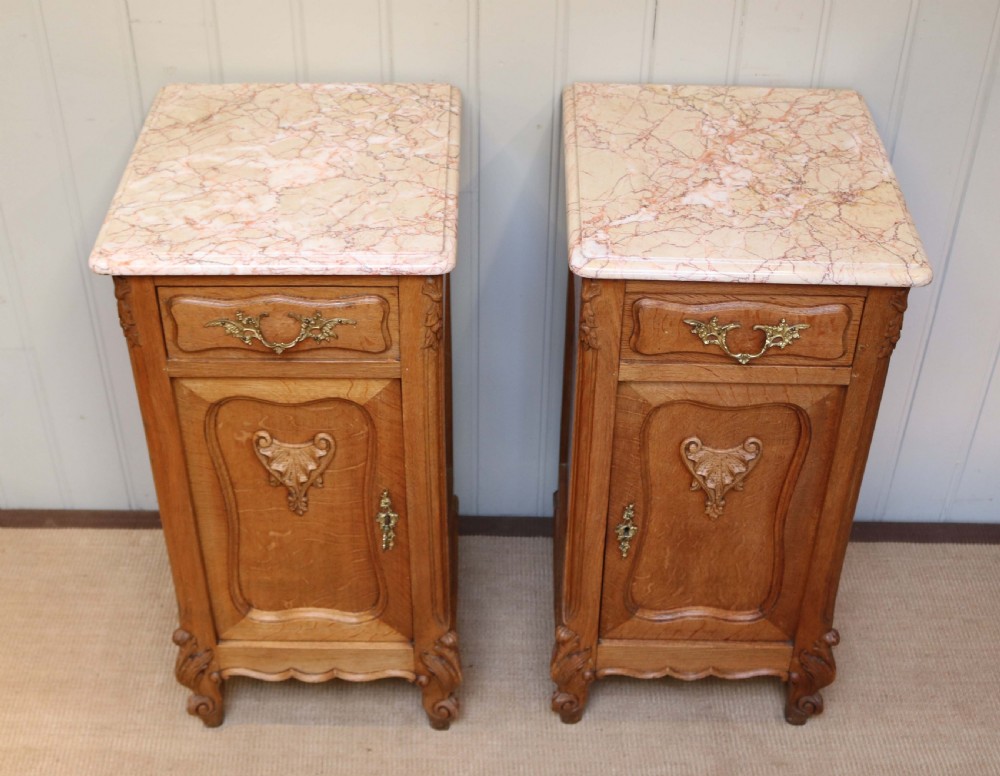 Pair Of French Oak Bedside Cabinets View IV