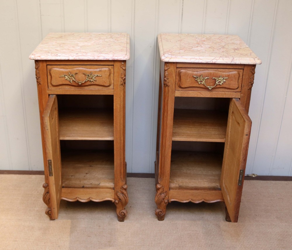 Pair Of French Oak Bedside Cabinets View VI