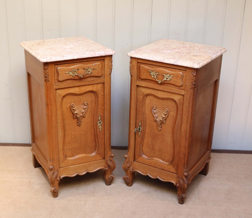 Pair Of French Oak Bedside Cabinets View VIII