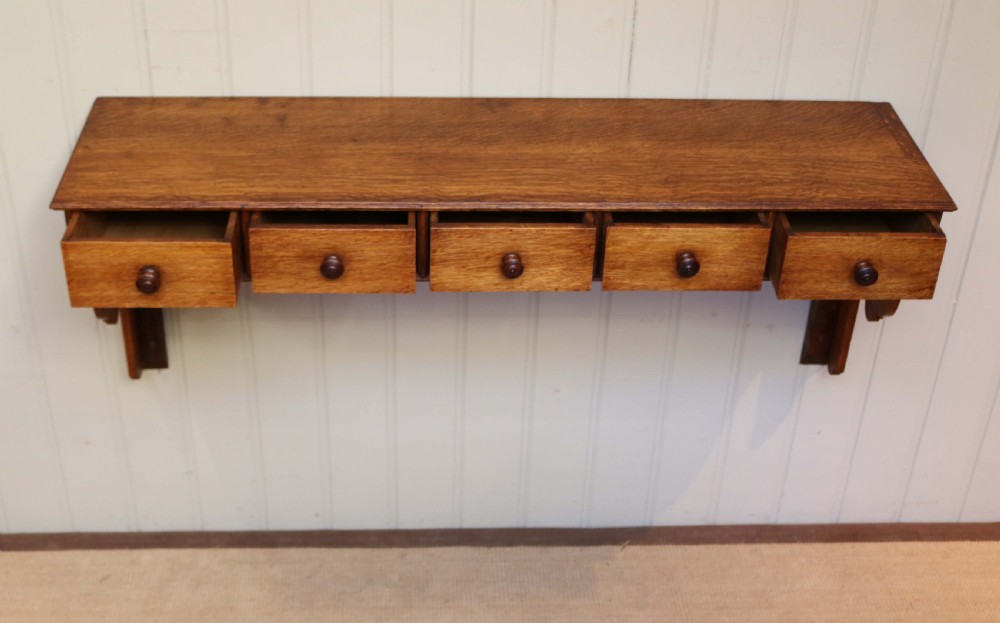 French Oak Shelf With Drawers View VII