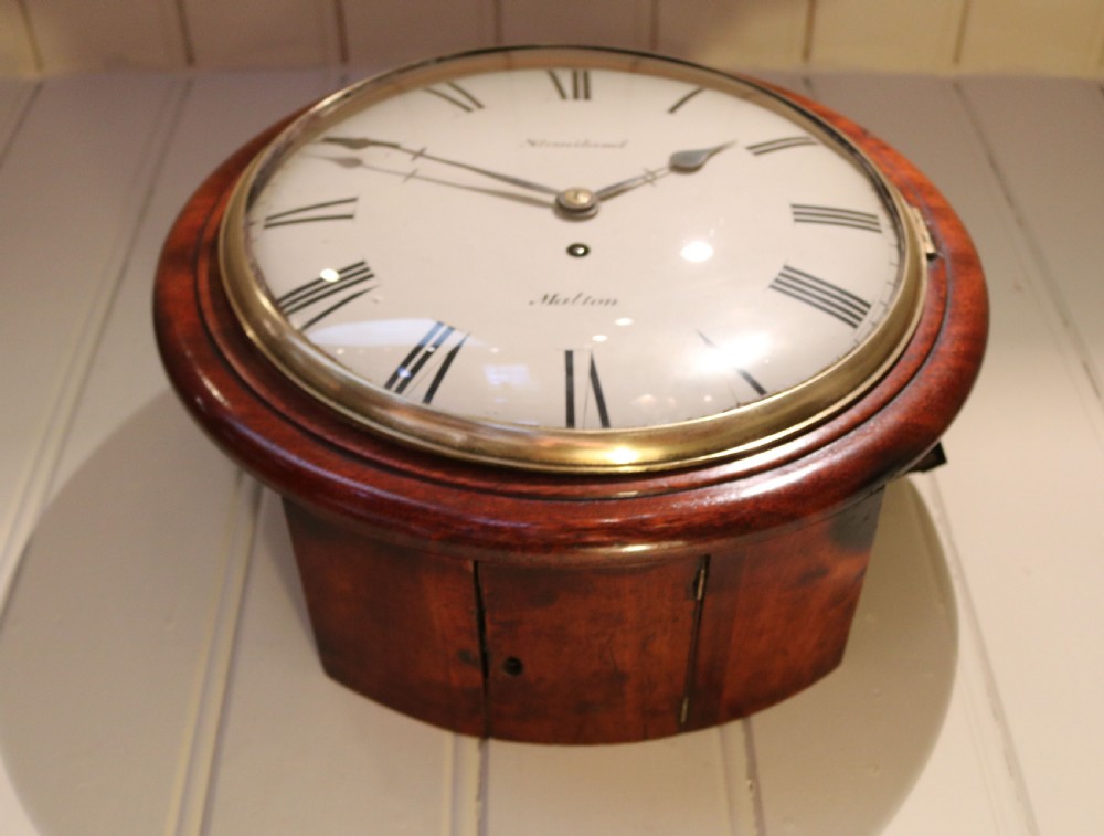 Convex Fusee Dial Clock (England, c. 1840) View X