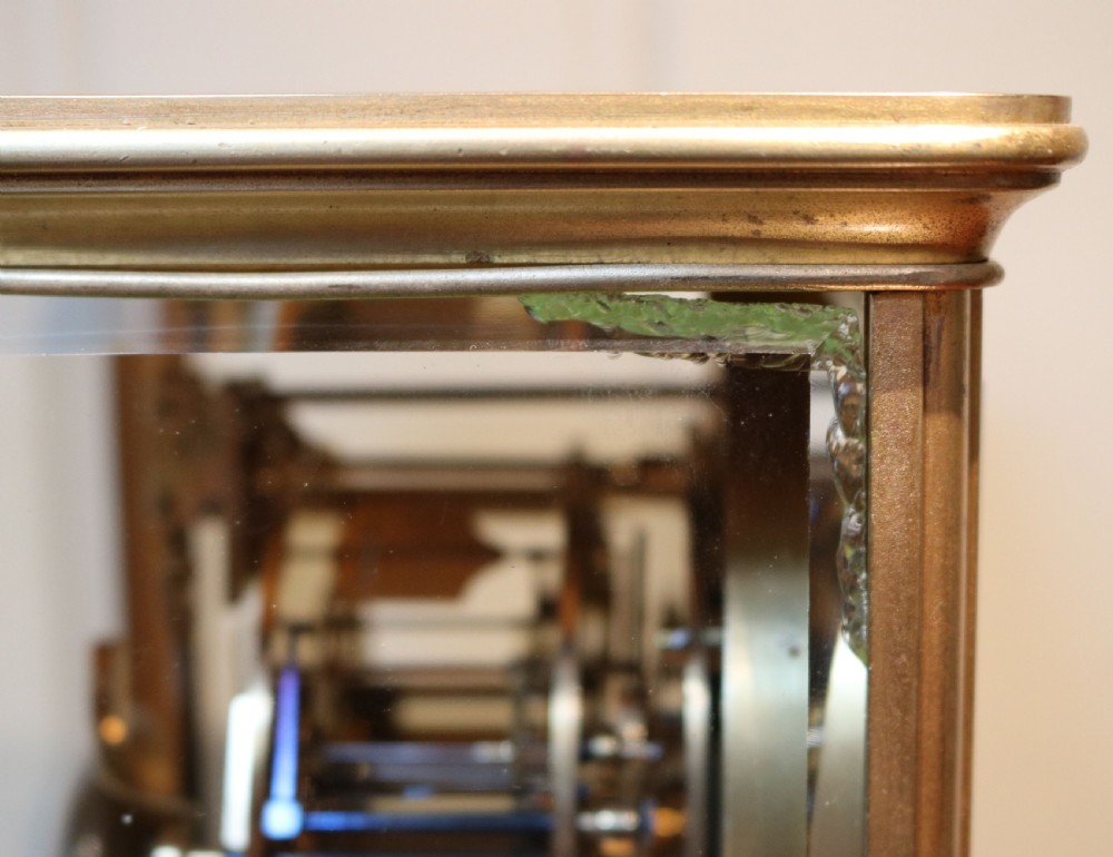 Bell Striking French Four Glass clock (France, c. 1870) View X