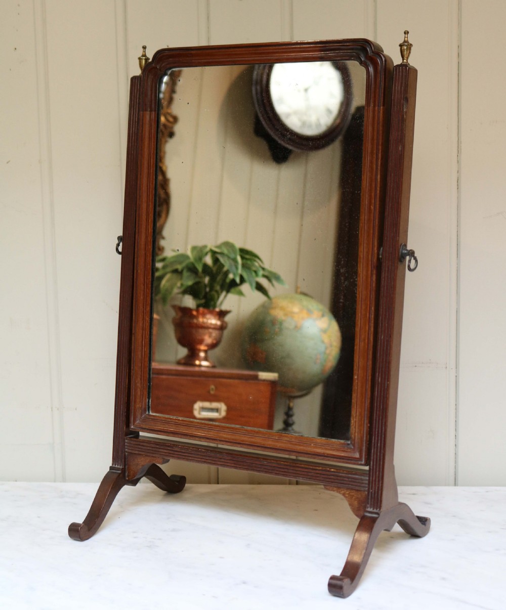 19th Century Mahogany Dressing Table Mirror View V