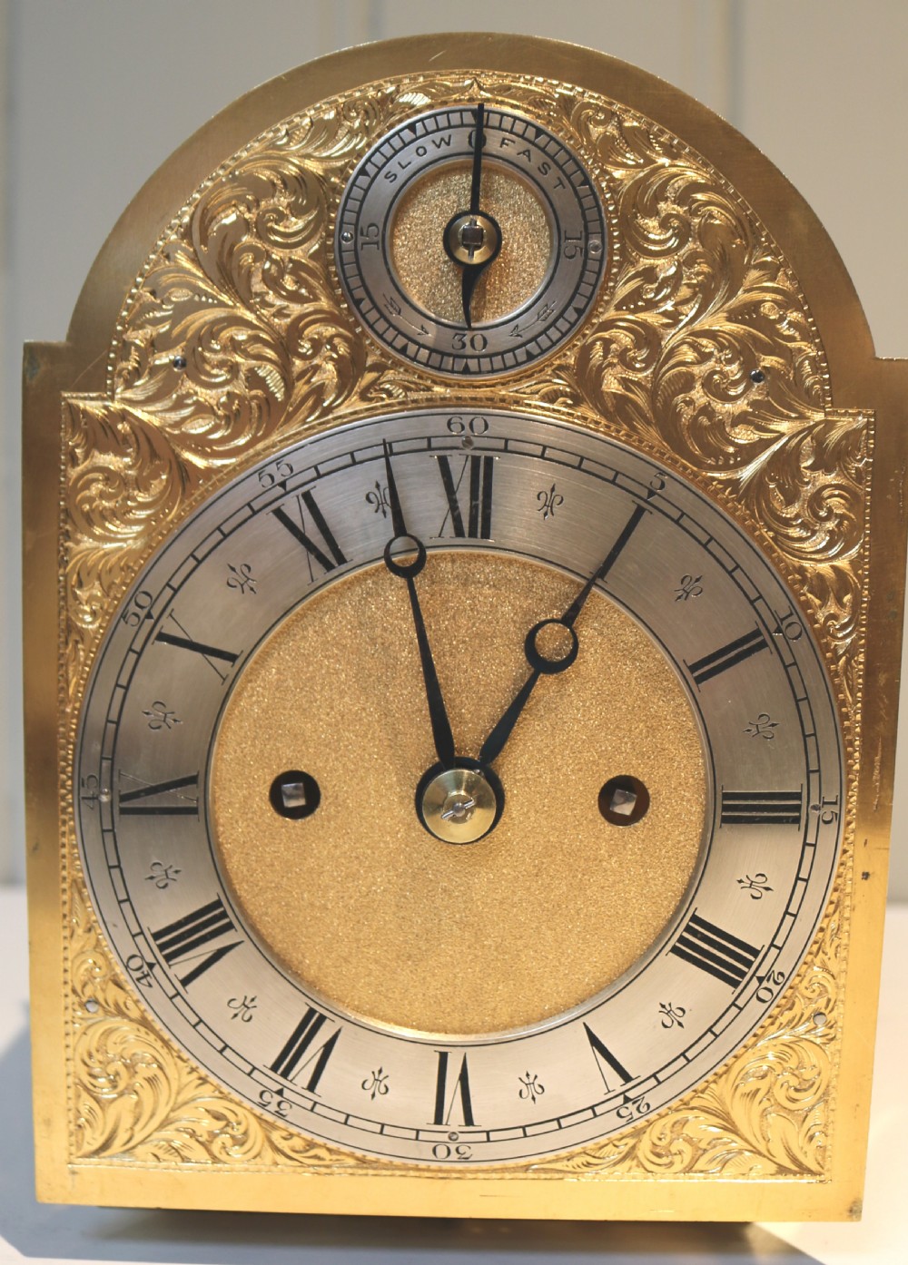 Small English Oak Bracket Clock (England, c. 1890) View XII
