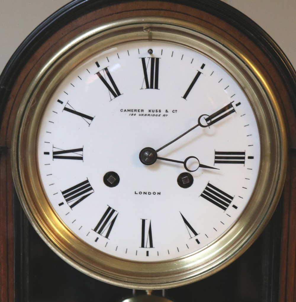 Walnut Table Regulator Mantel Clock (France, c. 1870) View VIII
