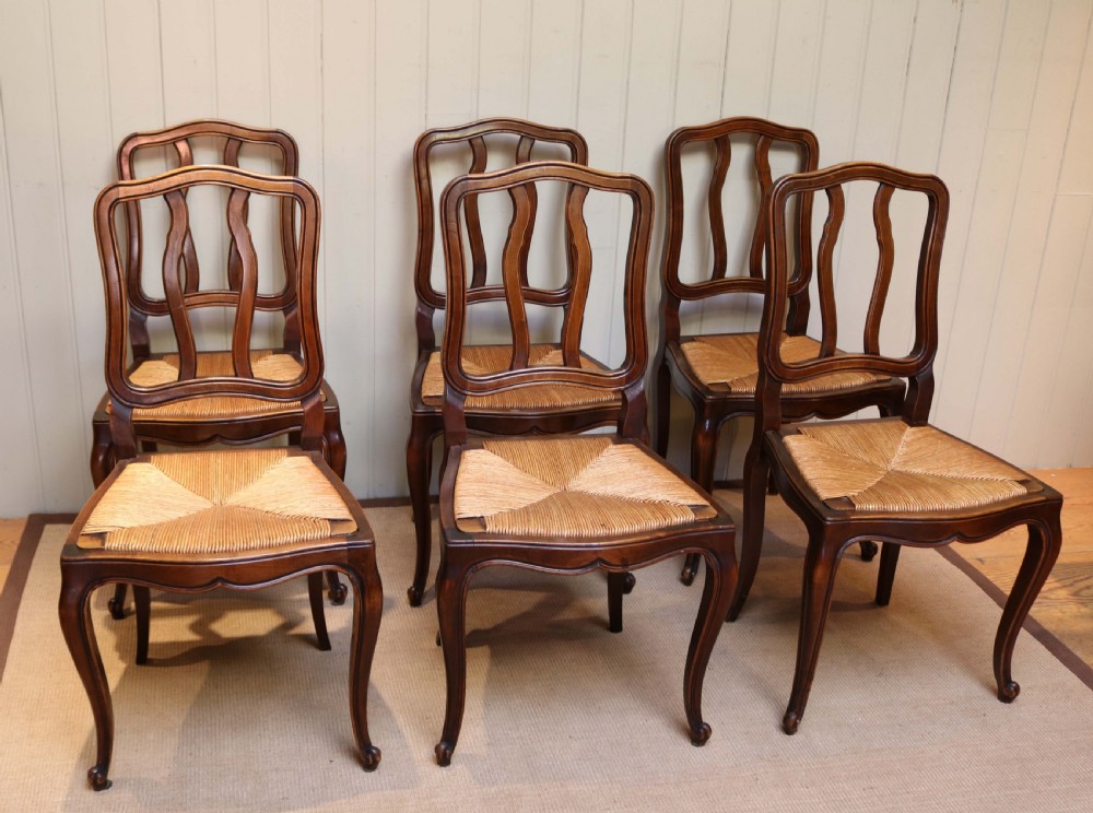 Set Of Six Beech Dining Chairs  View III