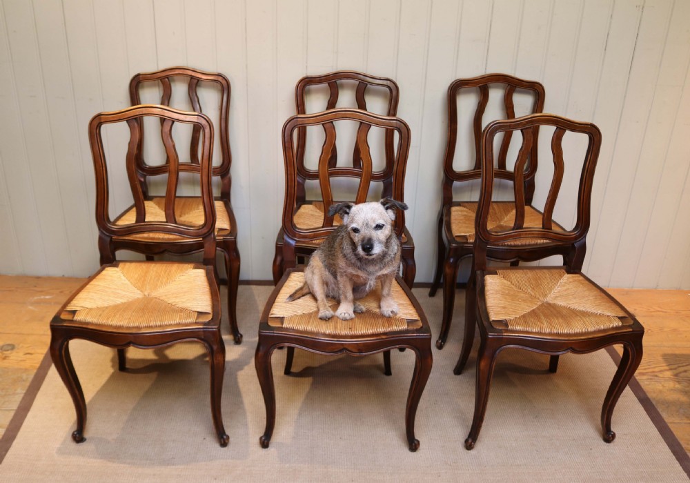 Set Of Six Beech Dining Chairs  View VIII