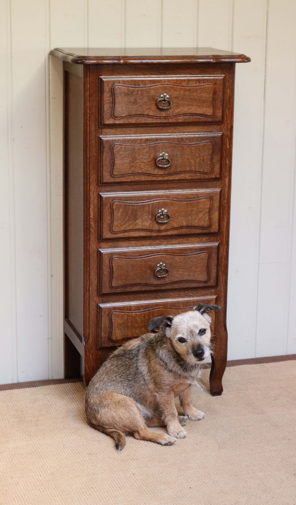 Tall French Oak Chest Of Drawers  View VI