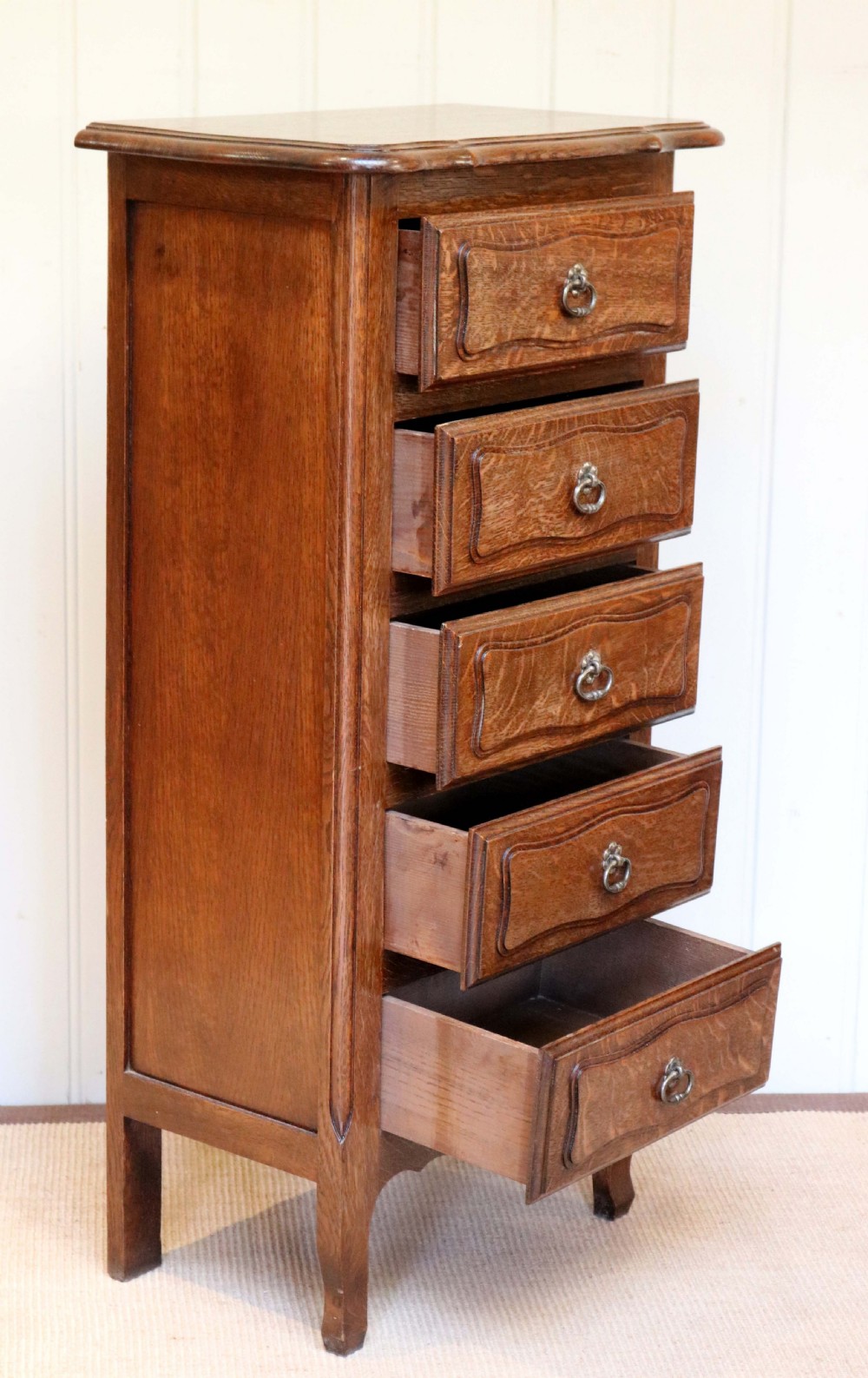 Tall French Oak Chest Of Drawers  View VII