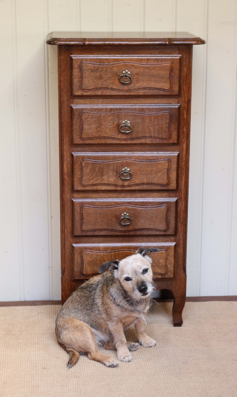 Tall French Oak Chest Of Drawers  View VIII