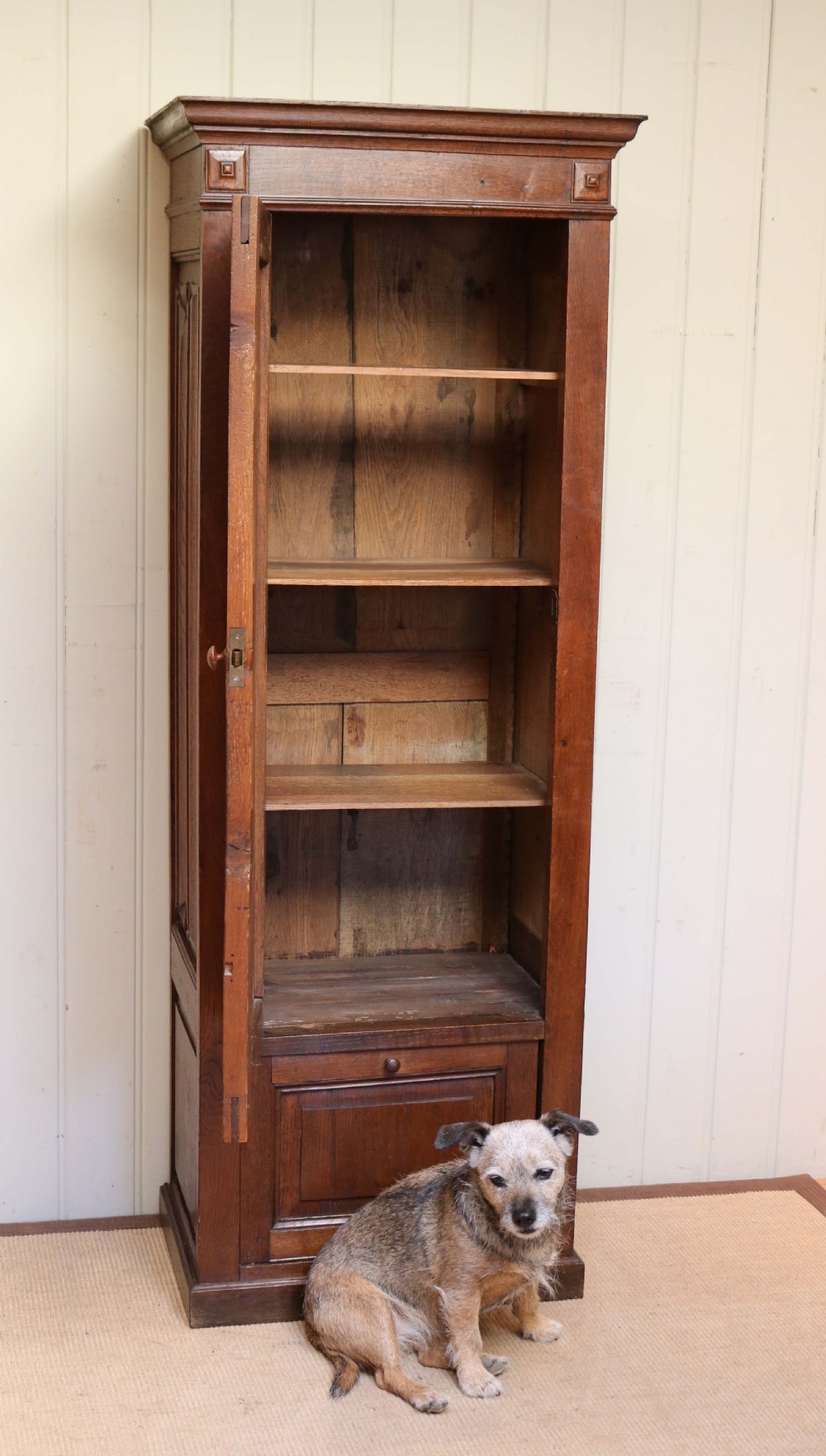 French Linenfold Hall Cupboard  View VI