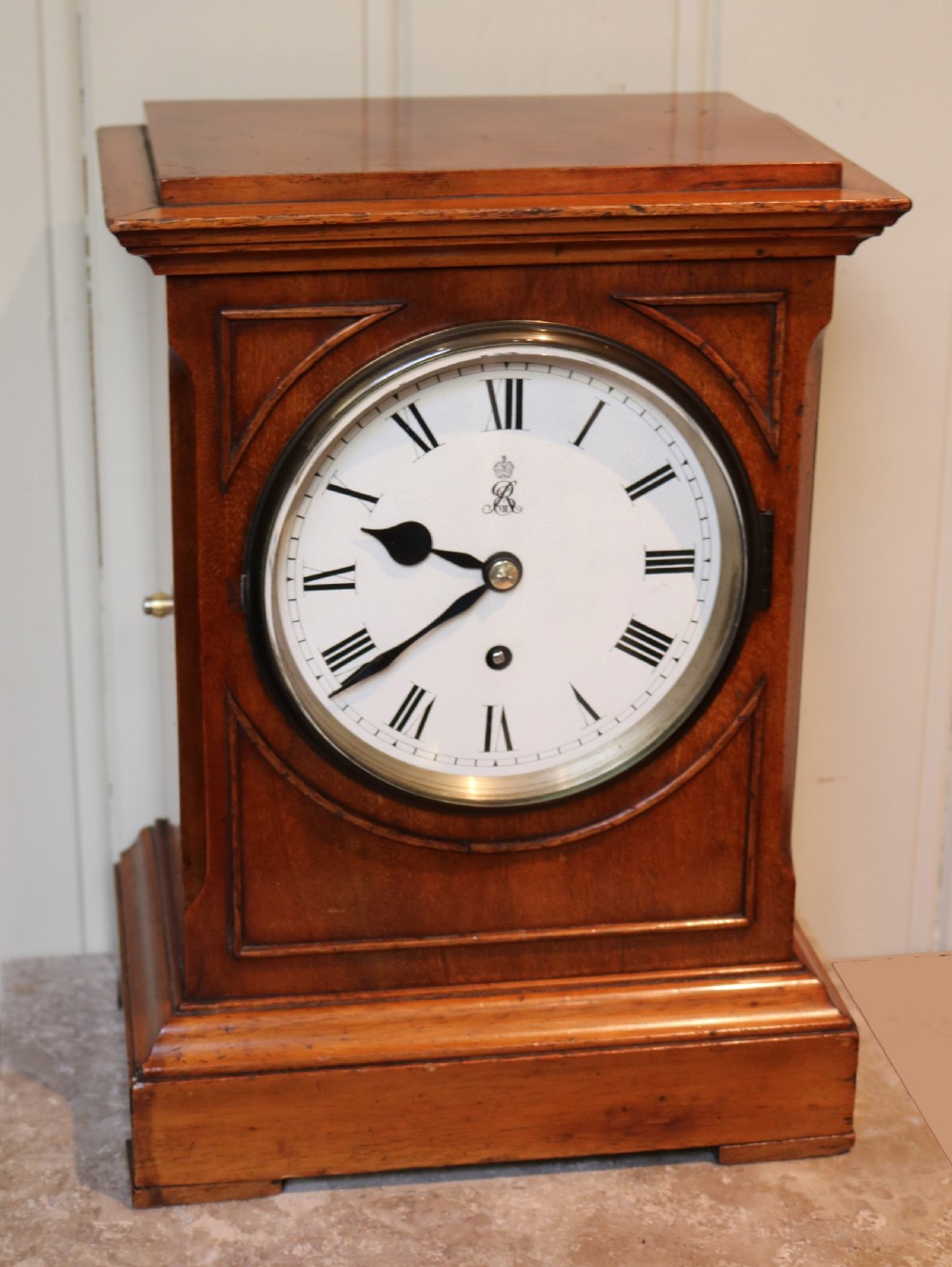 Mahogany Fusee Bracket Clock (England, 1901 to 1910) View II