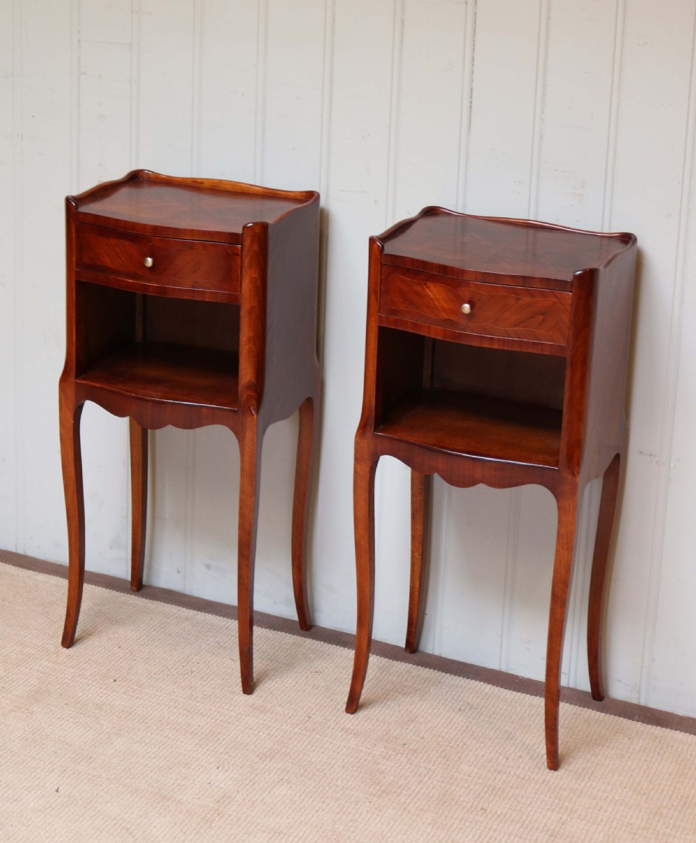 Pair Of Tulipwood Bedside Cabinets View II
