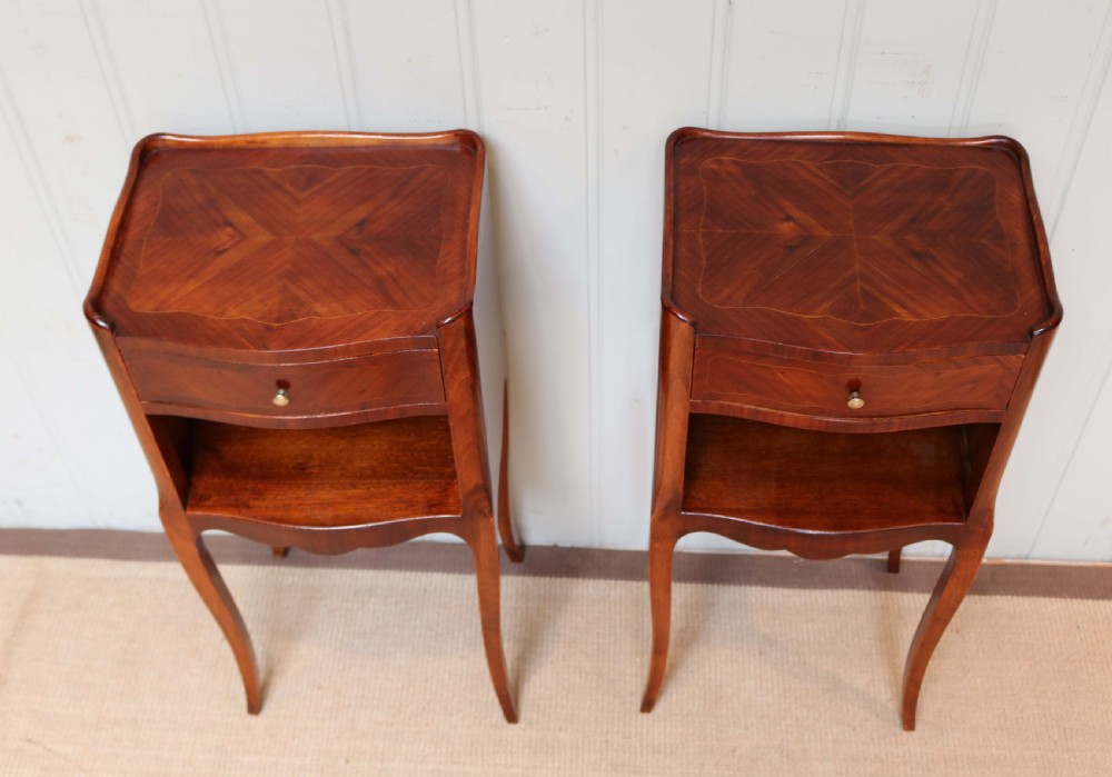 Pair Of Tulipwood Bedside Cabinets View III