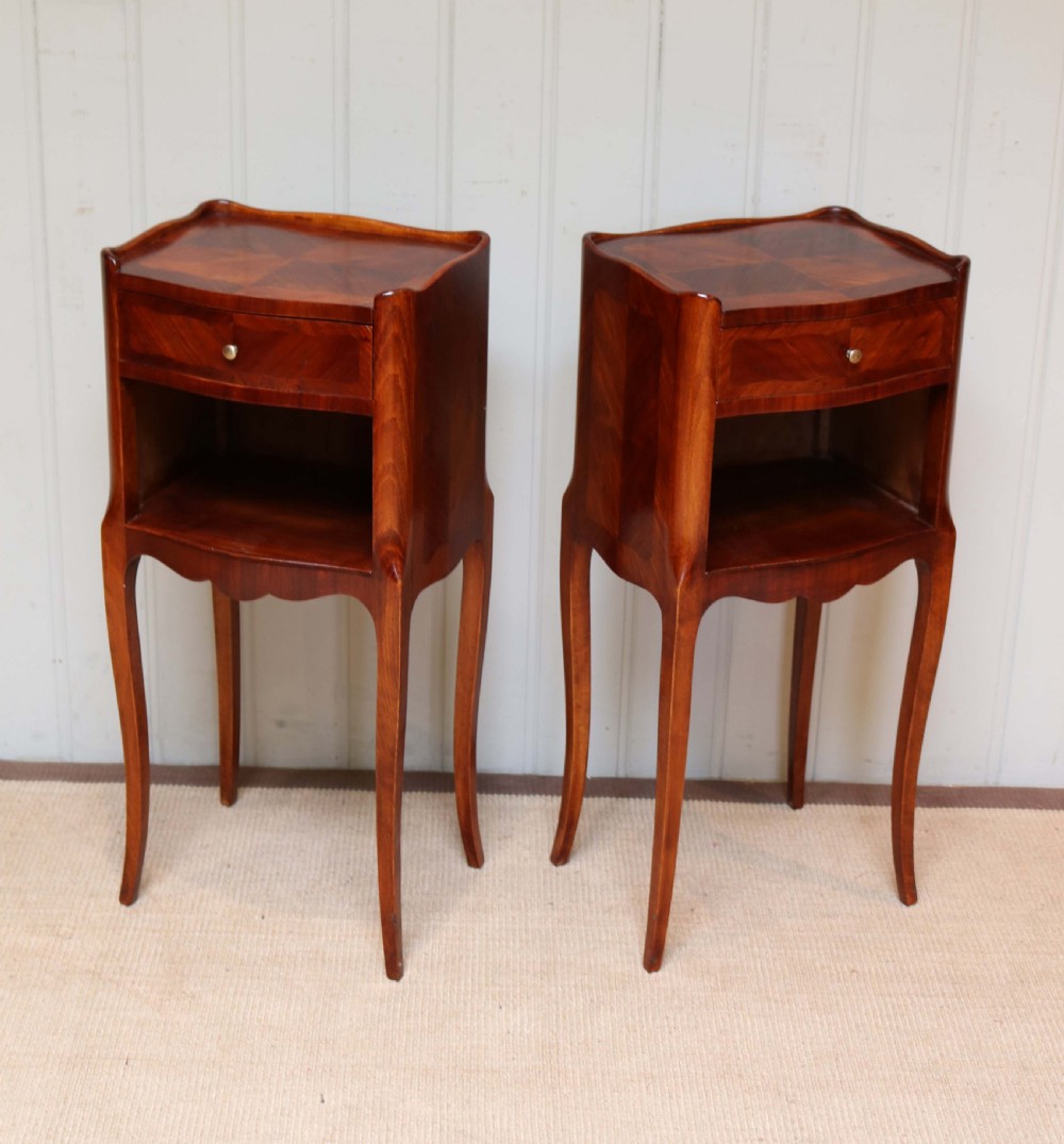 Pair Of Tulipwood Bedside Cabinets View IV