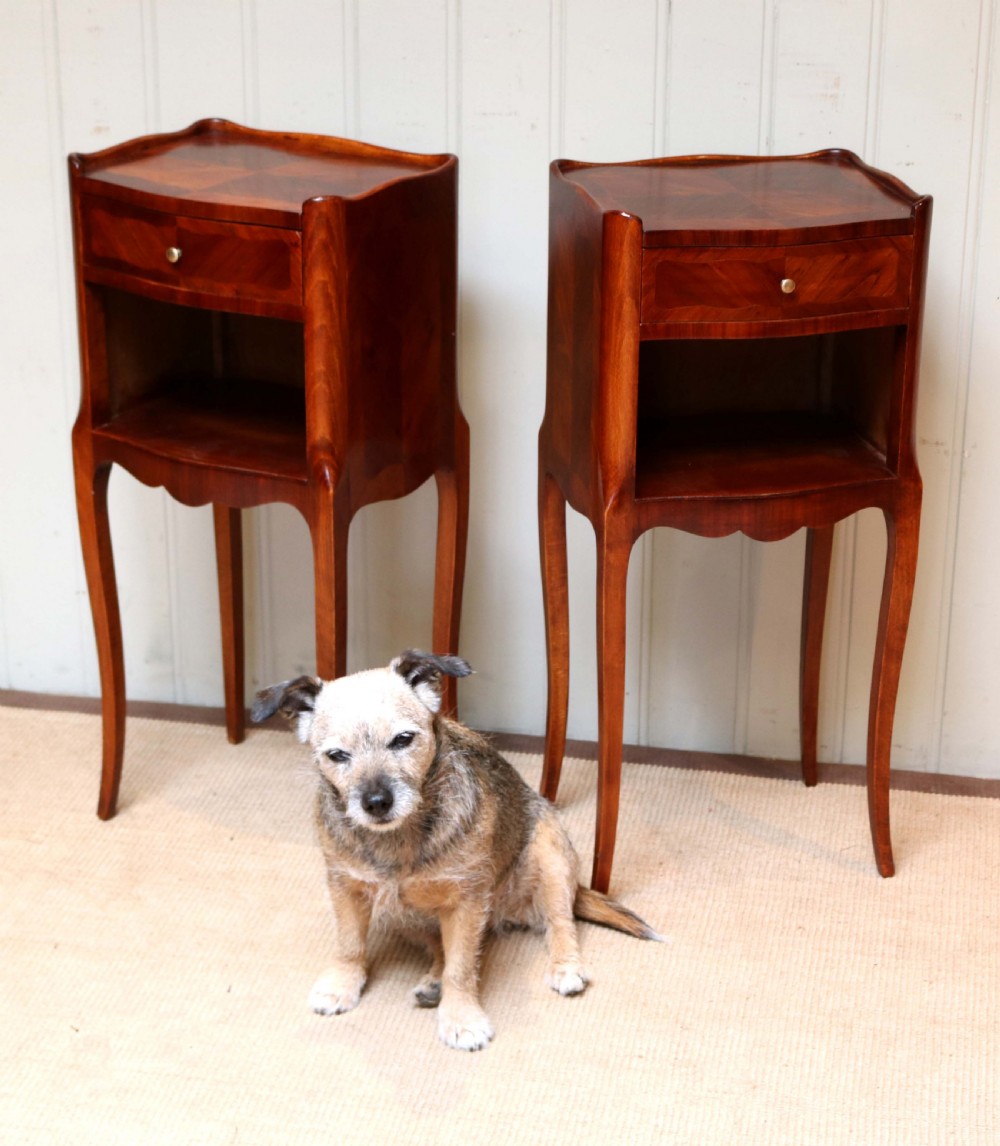 Pair Of Tulipwood Bedside Cabinets View V