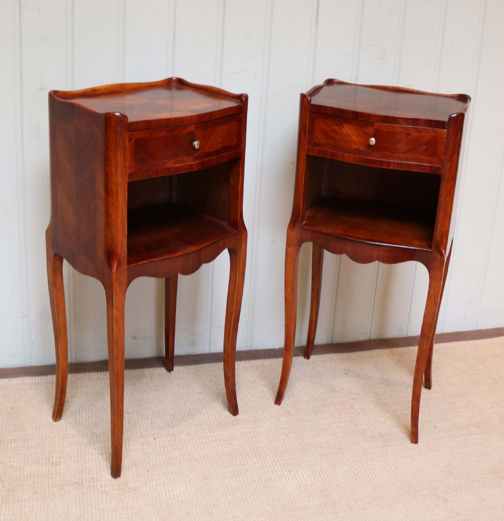 Pair Of Tulipwood Bedside Cabinets View VI