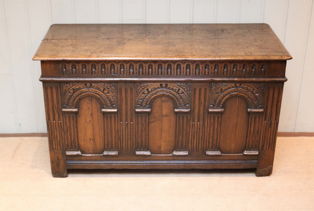 Carved Oak Coffer