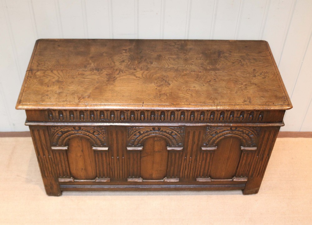 Carved Oak Coffer View III