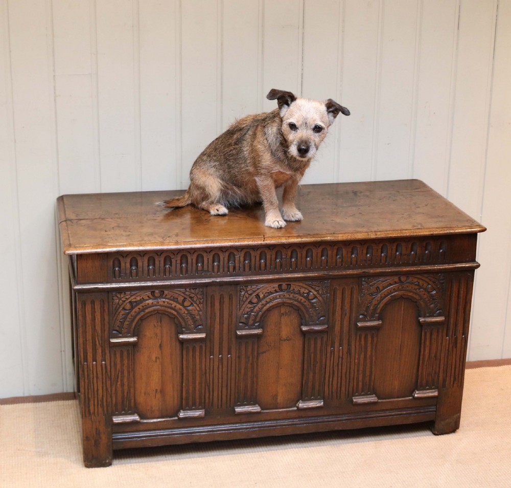 Carved Oak Coffer View IV